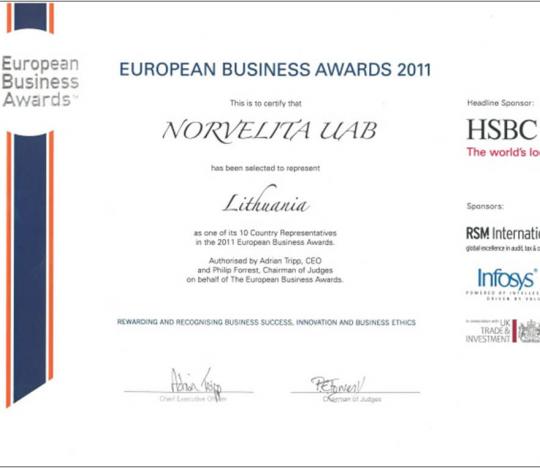 European business awards 2011